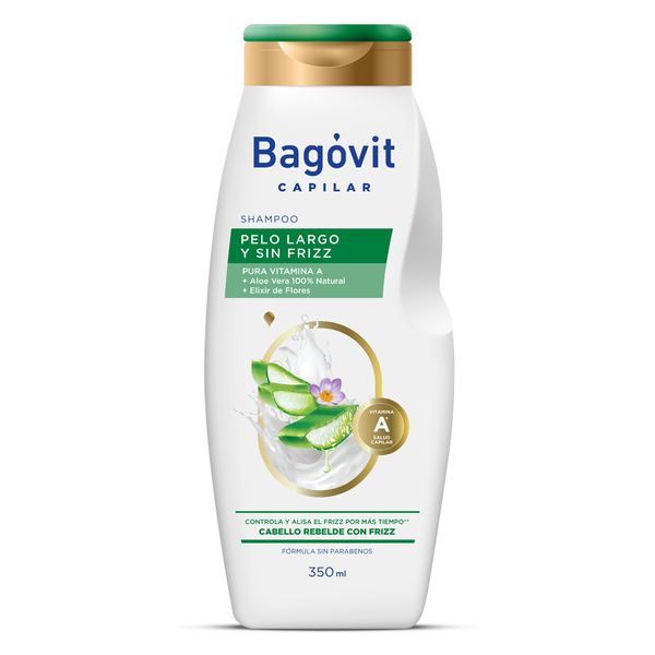 BAGOVIT SHAMPOO PELO LARGO Y SIN FRIZZ X 350 ML.